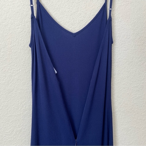 Line + Dot Boho Ruffle Strap Double V Ruffle Hemline Maxi Dress - Picture 7 of 9